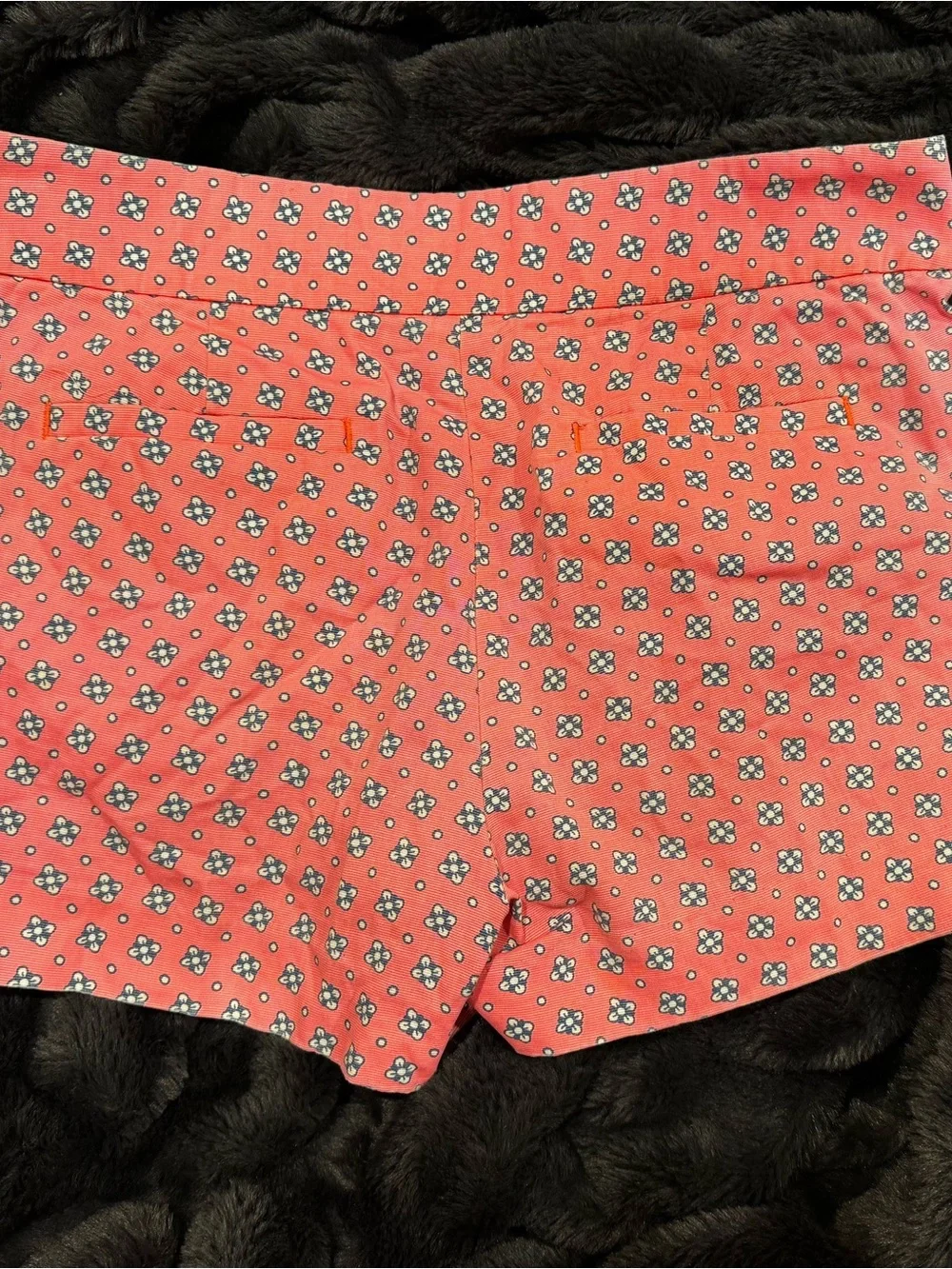 Women’s Coral Pink Patterned Shorts